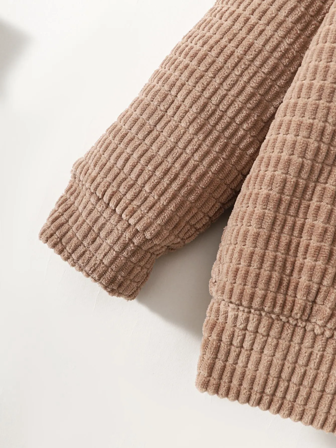 6M-3Y Baby Boys Clothes Boys Waffle Pattern Casual Knitted Long Sleeve Hoodies Tops Elastic Pants 2Pcs Outfits Size: 6M-3Y Khaki Catpapa 462308182