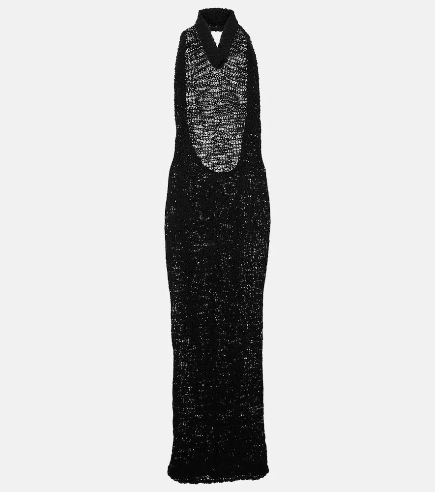Alexandre Vauthier Halterneck cotton jersey gown