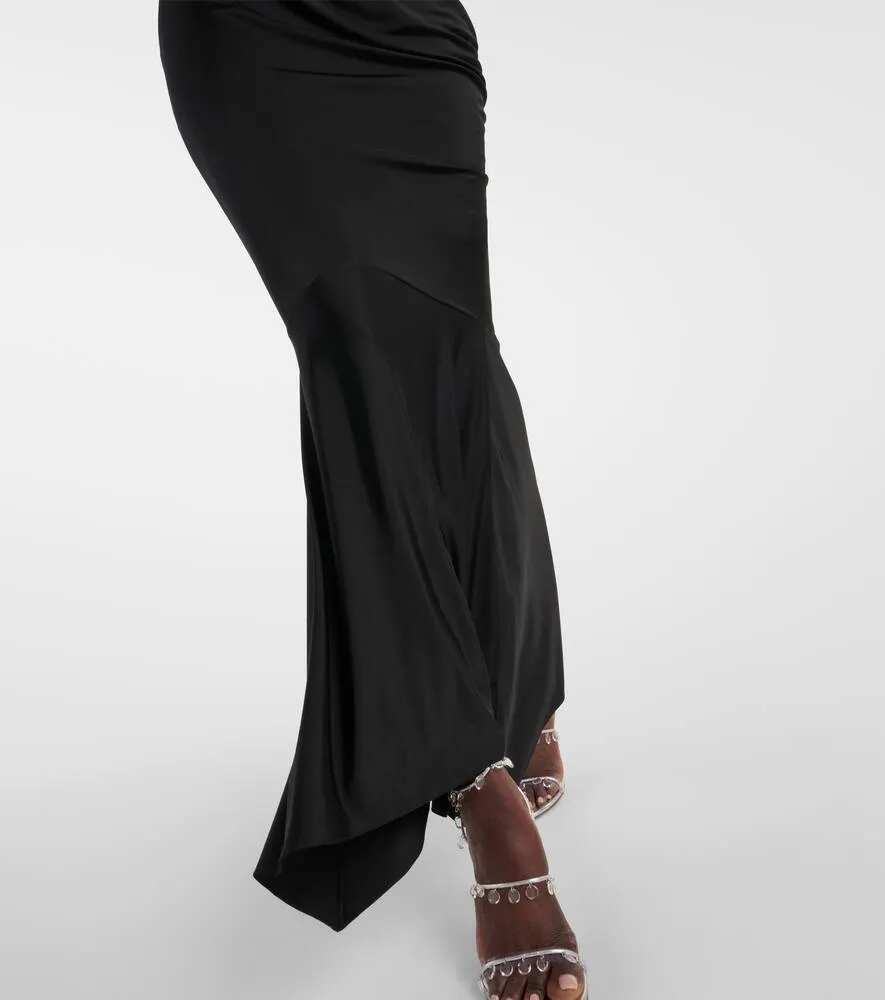 Alexandre Vauthier High-neck draped maxi dress
