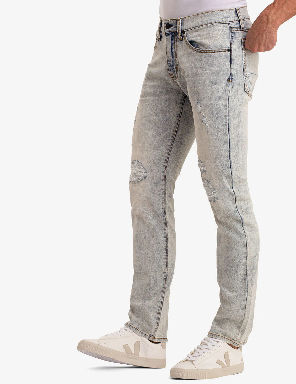 BLACK MALLET SLIM FIT JEANS