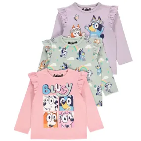 BLUEY 3pk Frill T-Shirts