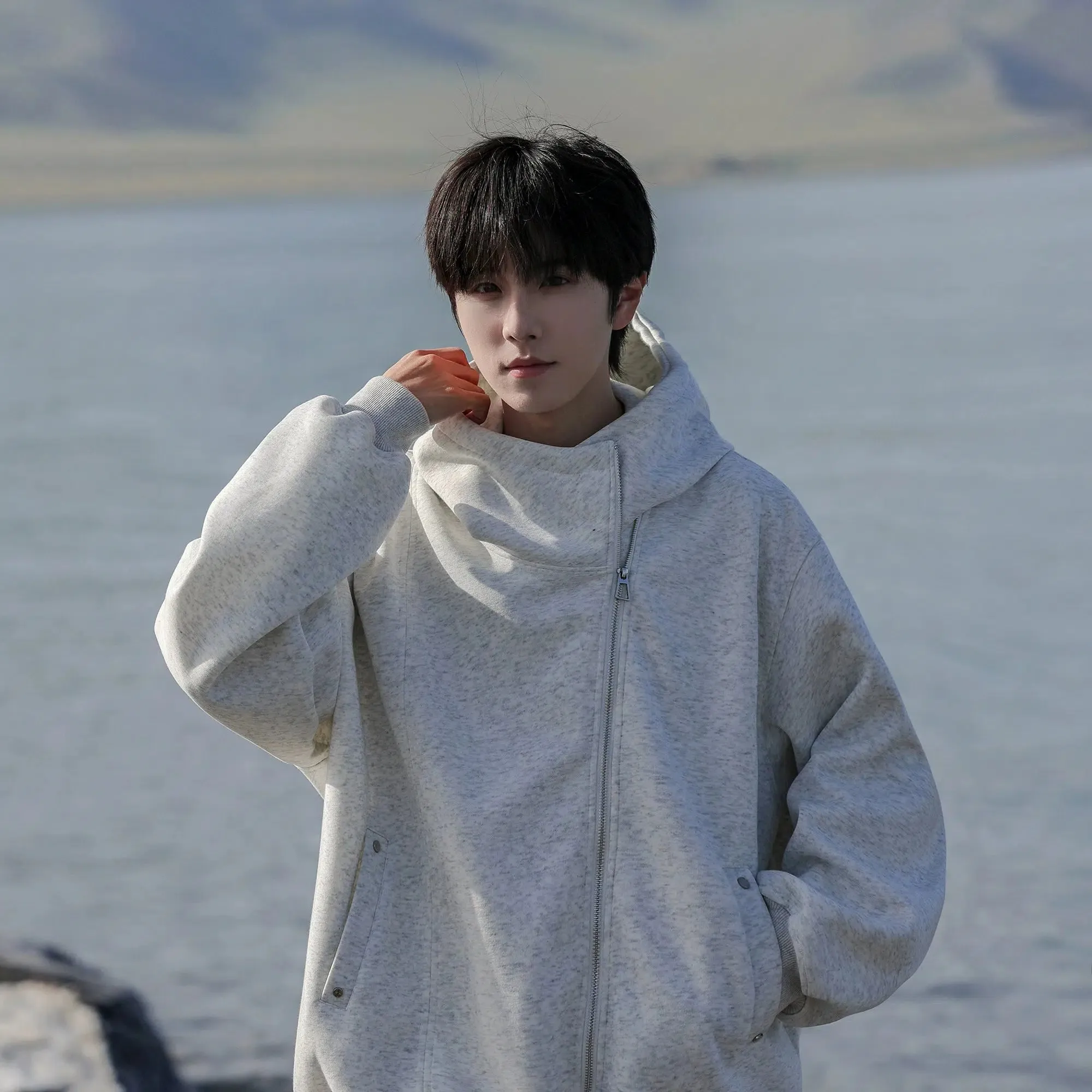 Casual Hoodie with Zipper