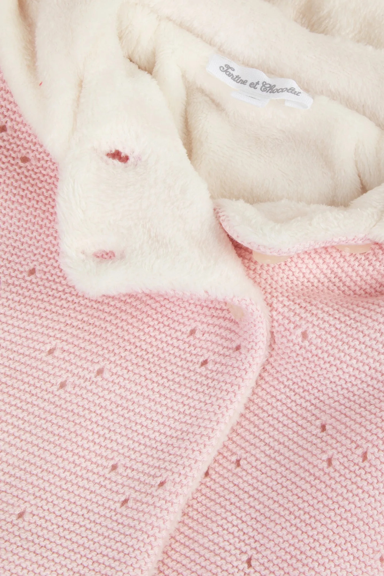 Coat - Pale Pink Knit