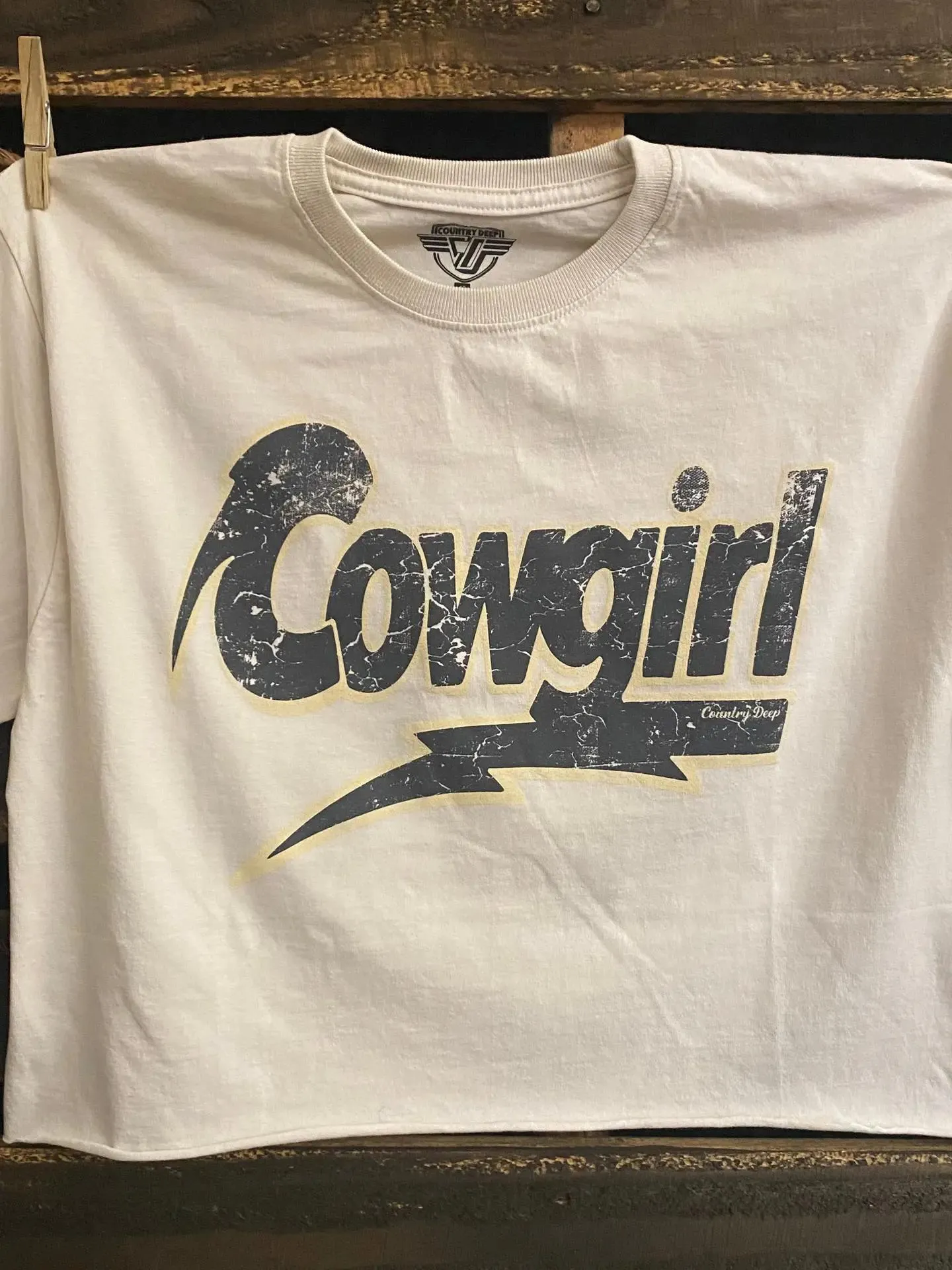 Cowgirl Rocks Vintage Relaxed Crop T-Shirt