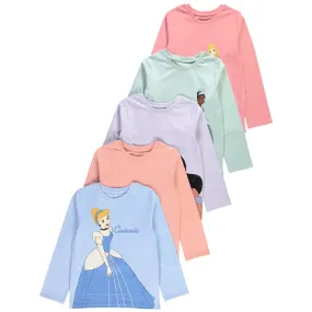 DISNEY PRINCESS 5pk Frill T-Shirts
