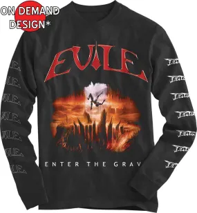 Evile "Enter The Grave" Long Sleeve T shirt