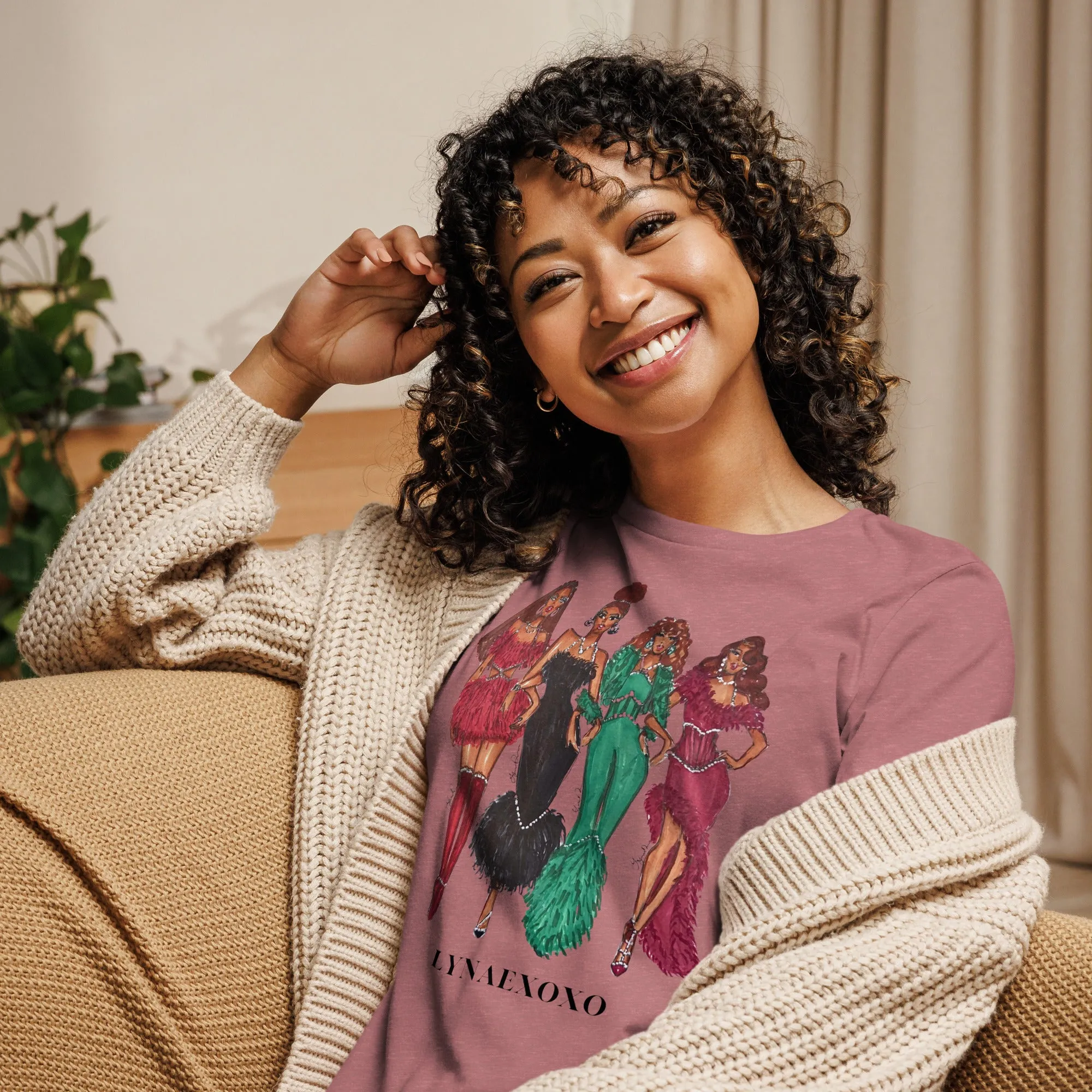 Feathers for the Holiday's - Women's Relaxed T-Shirt
