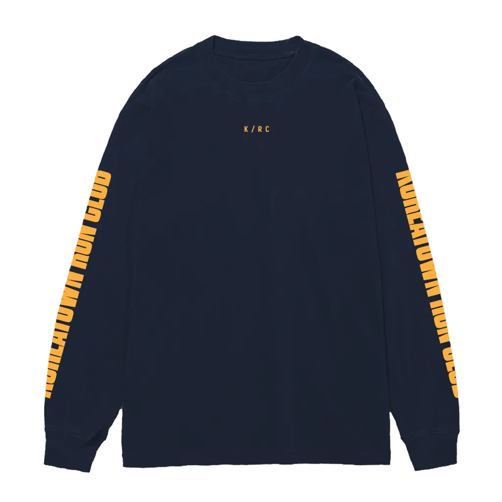 KRC FLAT LONG SLEEVE T-SHIRT NAVY