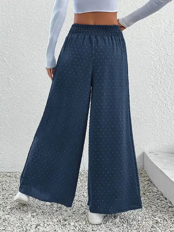 Ladies Casual Wide Leg Pants