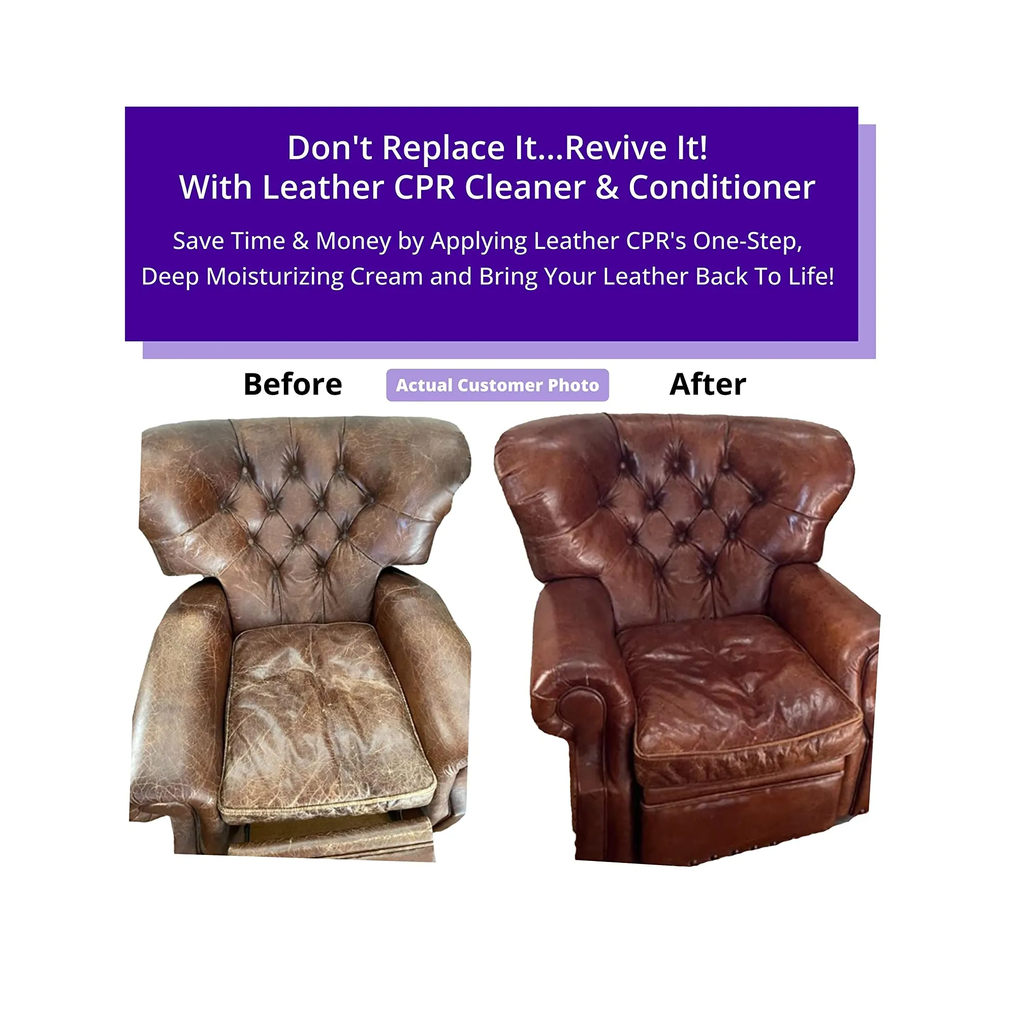 Leather CPR Cleaner & Conditioner 18oz - Best Leather Cleaner & Conditioner