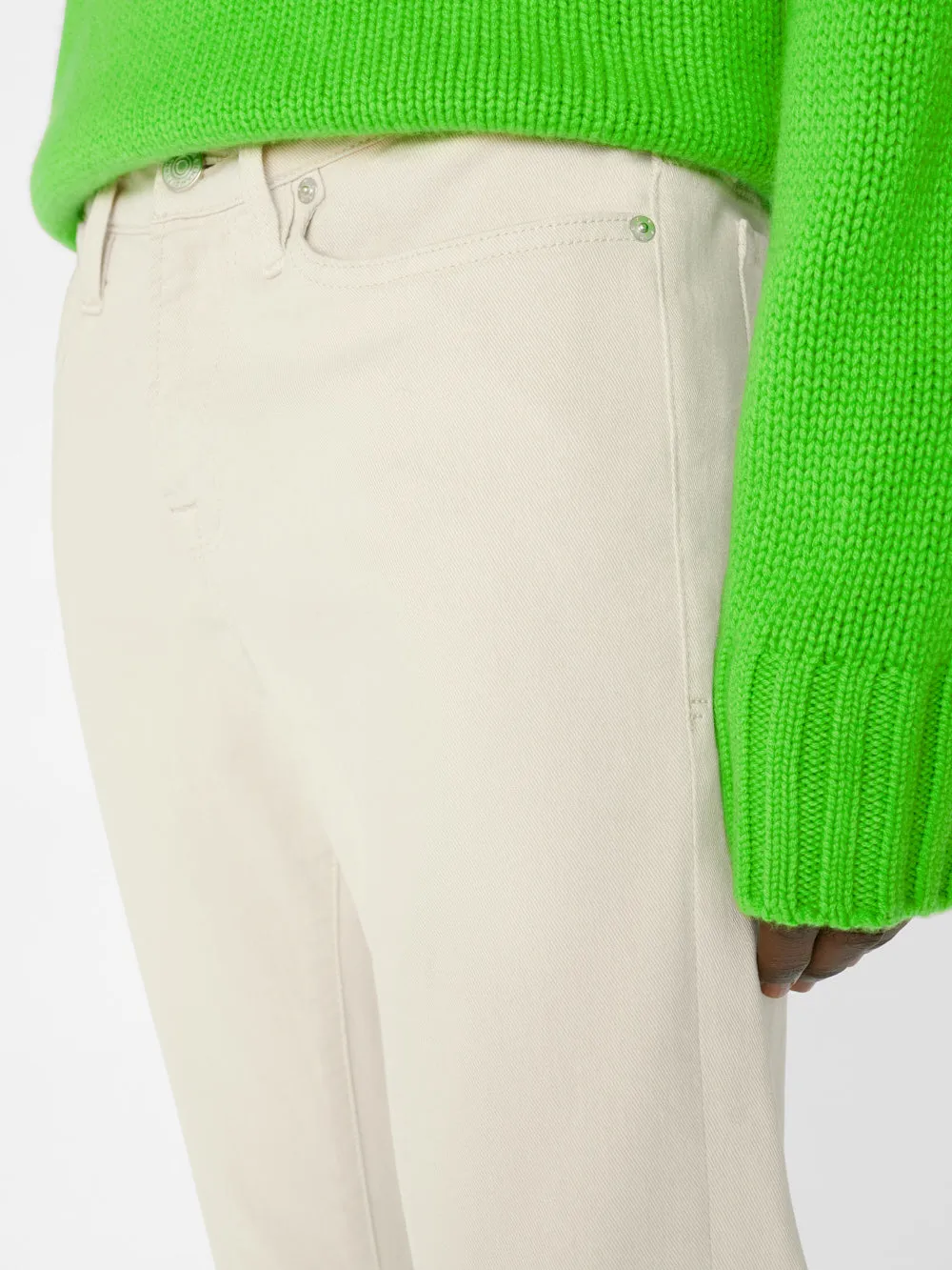 L'Homme Slim Twill -- Garage White Beige