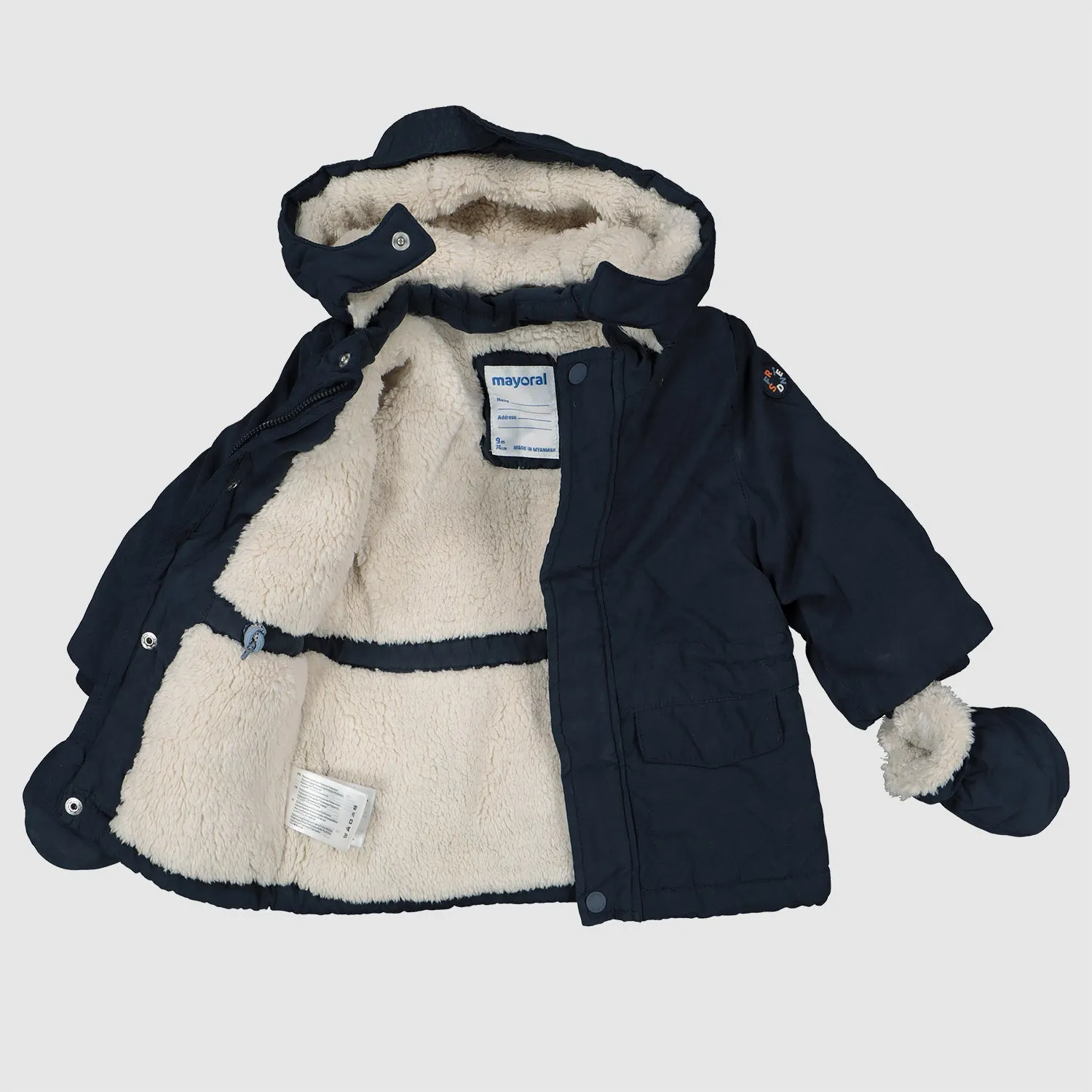 Navy Padded Parka