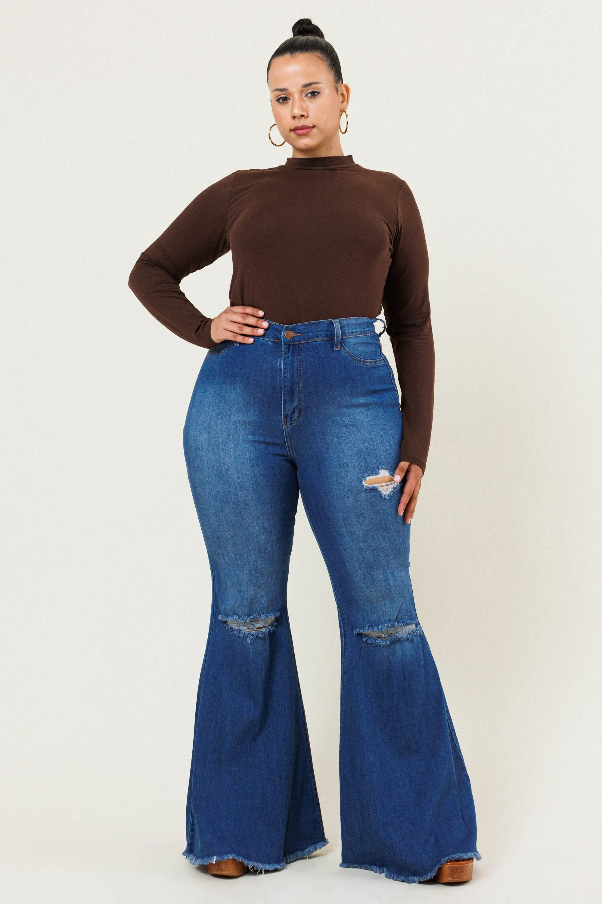 PLUS CH Swept Away Flare Jeans