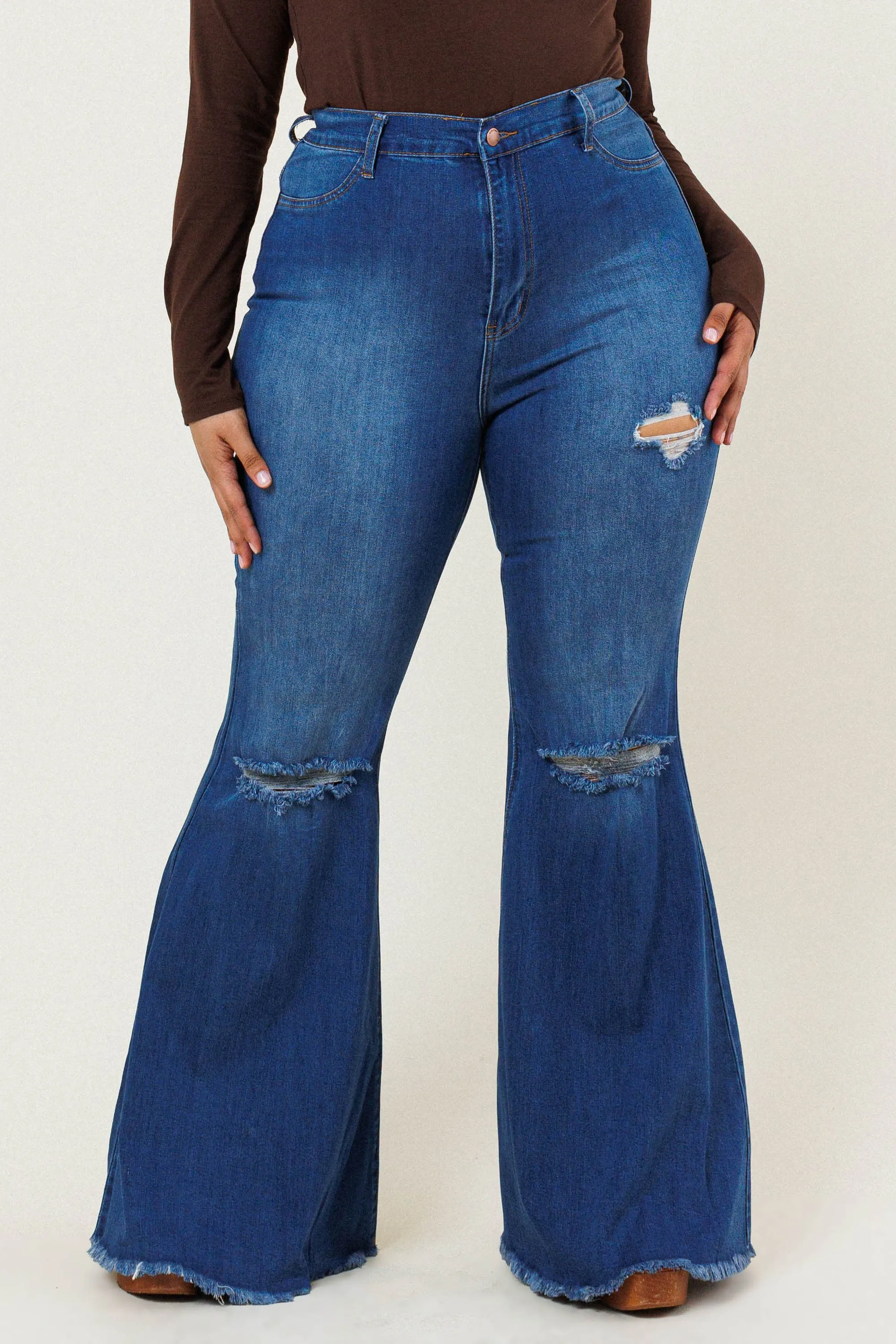 PLUS CH Swept Away Flare Jeans