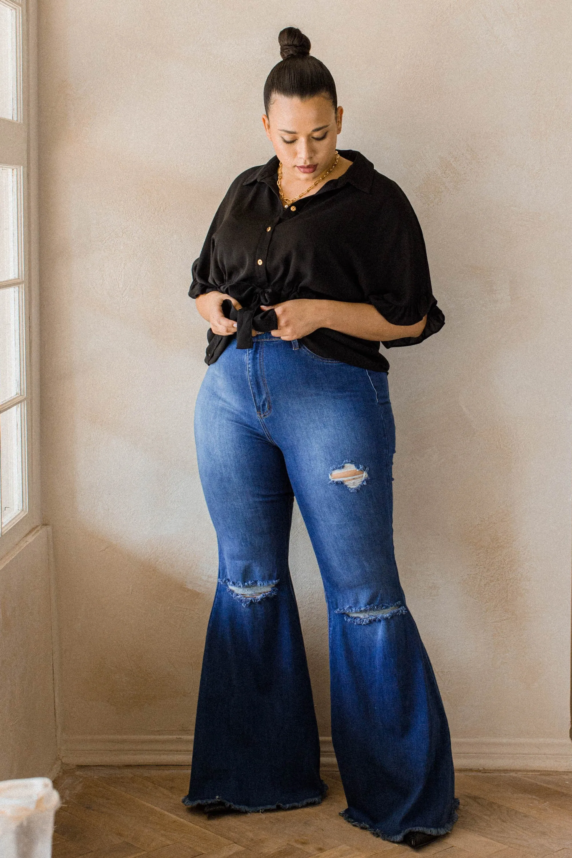 PLUS CH Swept Away Flare Jeans