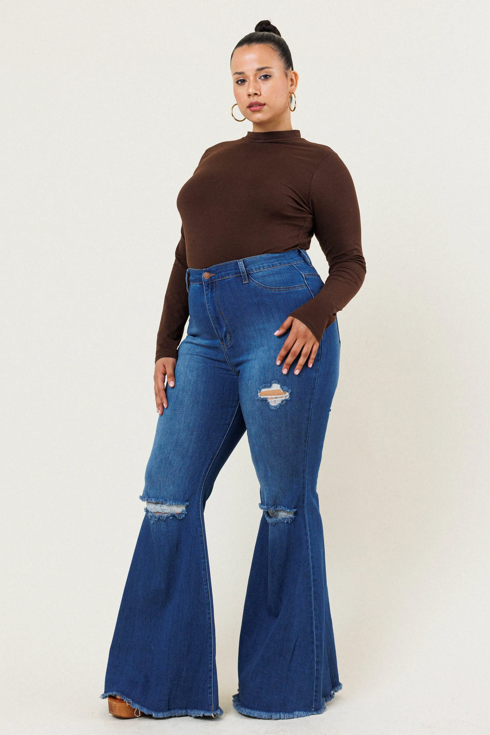 PLUS CH Swept Away Flare Jeans