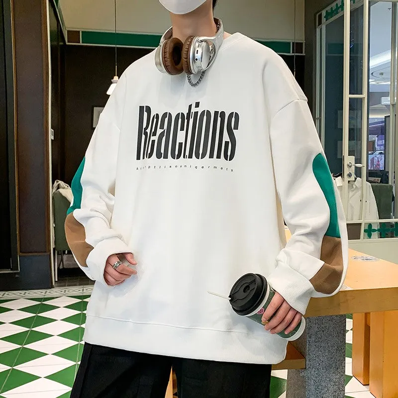 Round neck sweatshirt casual long-sleeved unisex sweatshirt