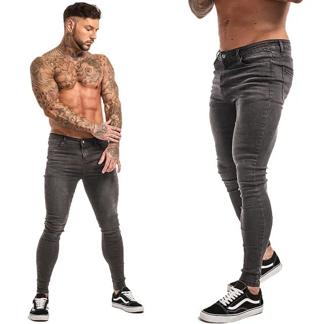 Stretch Ripped Denim Jeans