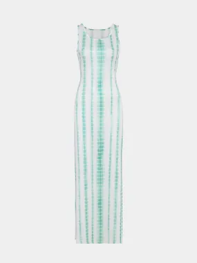 Wholesale Round Neck Sleeveless Snake Maxi Dress